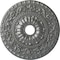 Ekena Millwork Vaduz Ceiling Medallion (Fits Canopies up to 3 1/2"), 23 1/2"OD x 3 1/2"ID x 2 1/8"P, Silver CM23VASLS - alternate 1